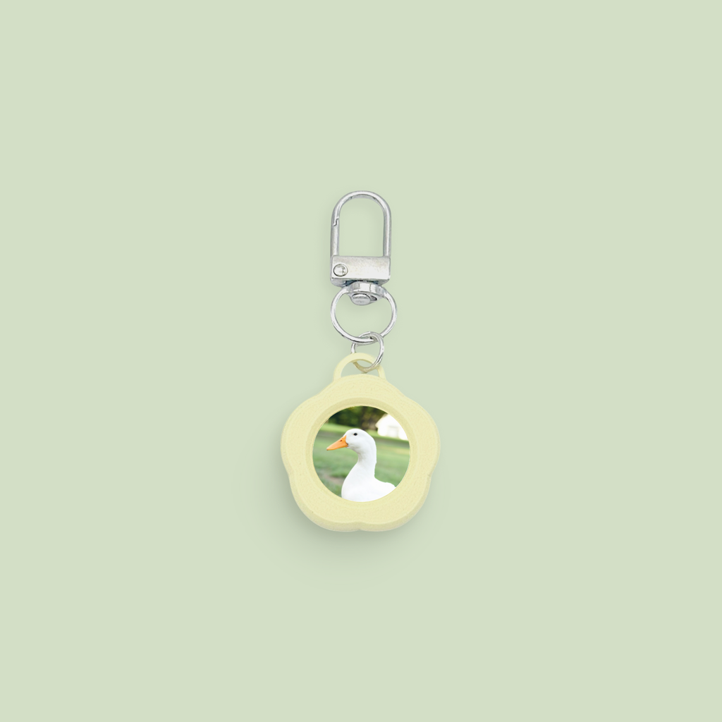 Daisy Photo Frame Mini Bag Charm