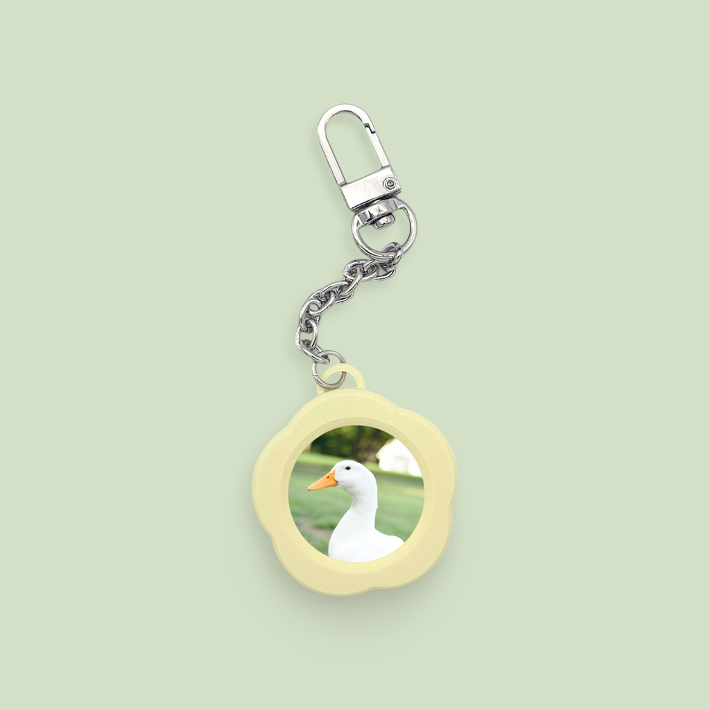 Daisy Photo Frame Bag Charm